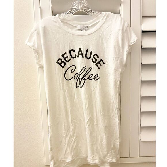Ten Sixty Sherman 'Because Coffee' Graphic T-shirt Women Small - Picture 2 of 5